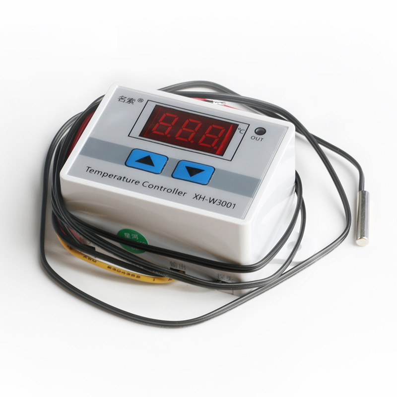 AC DC 12V/24V/220V Digital LED Temperature Controller 10A Thermostat Control Switch Probe NTC Sensor XH-W3001
