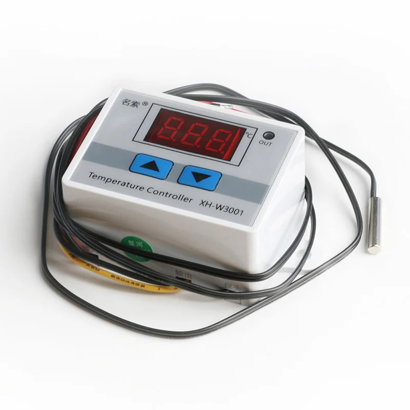 AC DC 12V/24V/220V Digital LED Temperature Controller 10A Thermostat Control Switch Probe NTC Sensor XH-W3001
