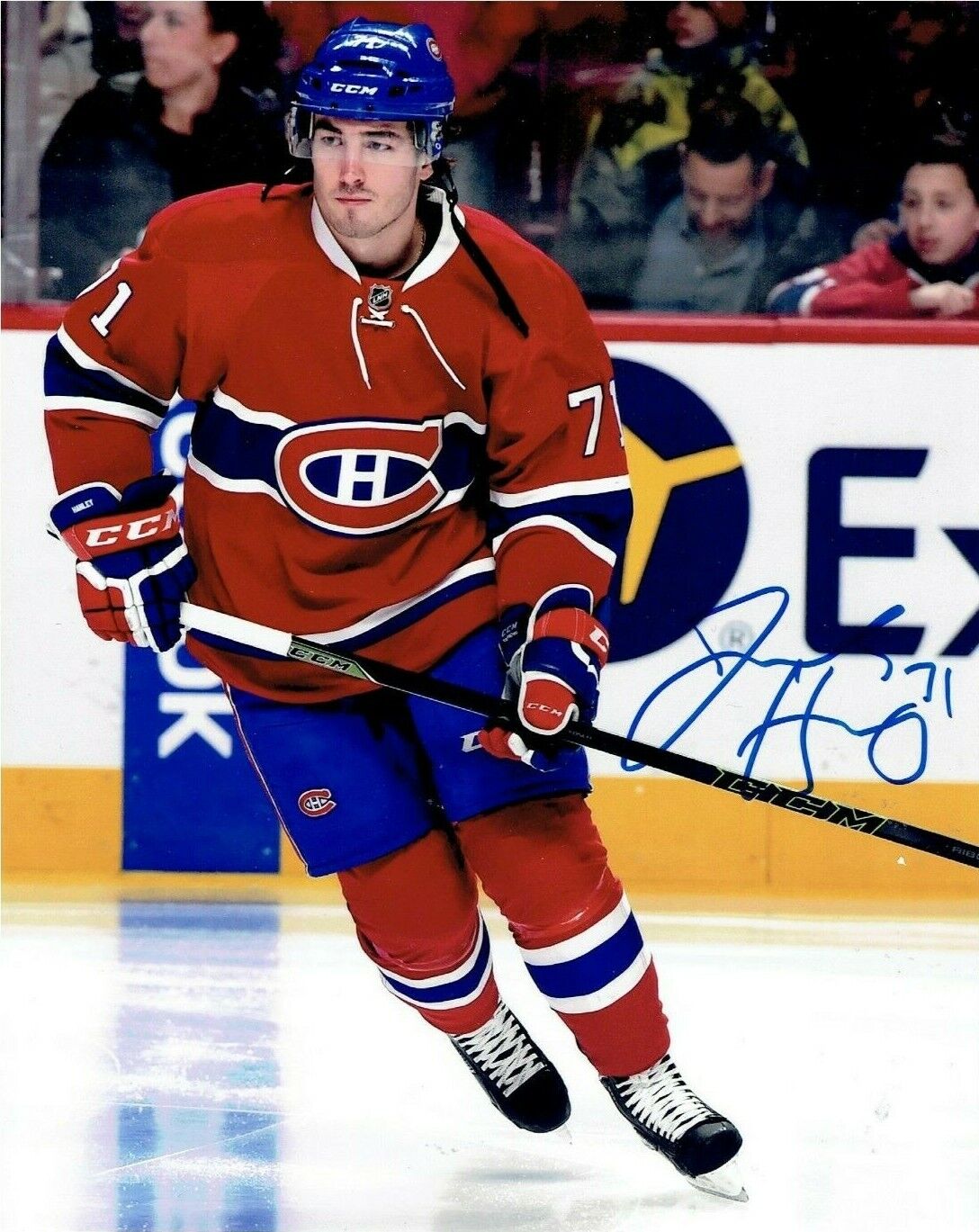 JOEL HANLEY autographed SIGNED MONTREAL CANADIENS 8X10 Photo Poster painting