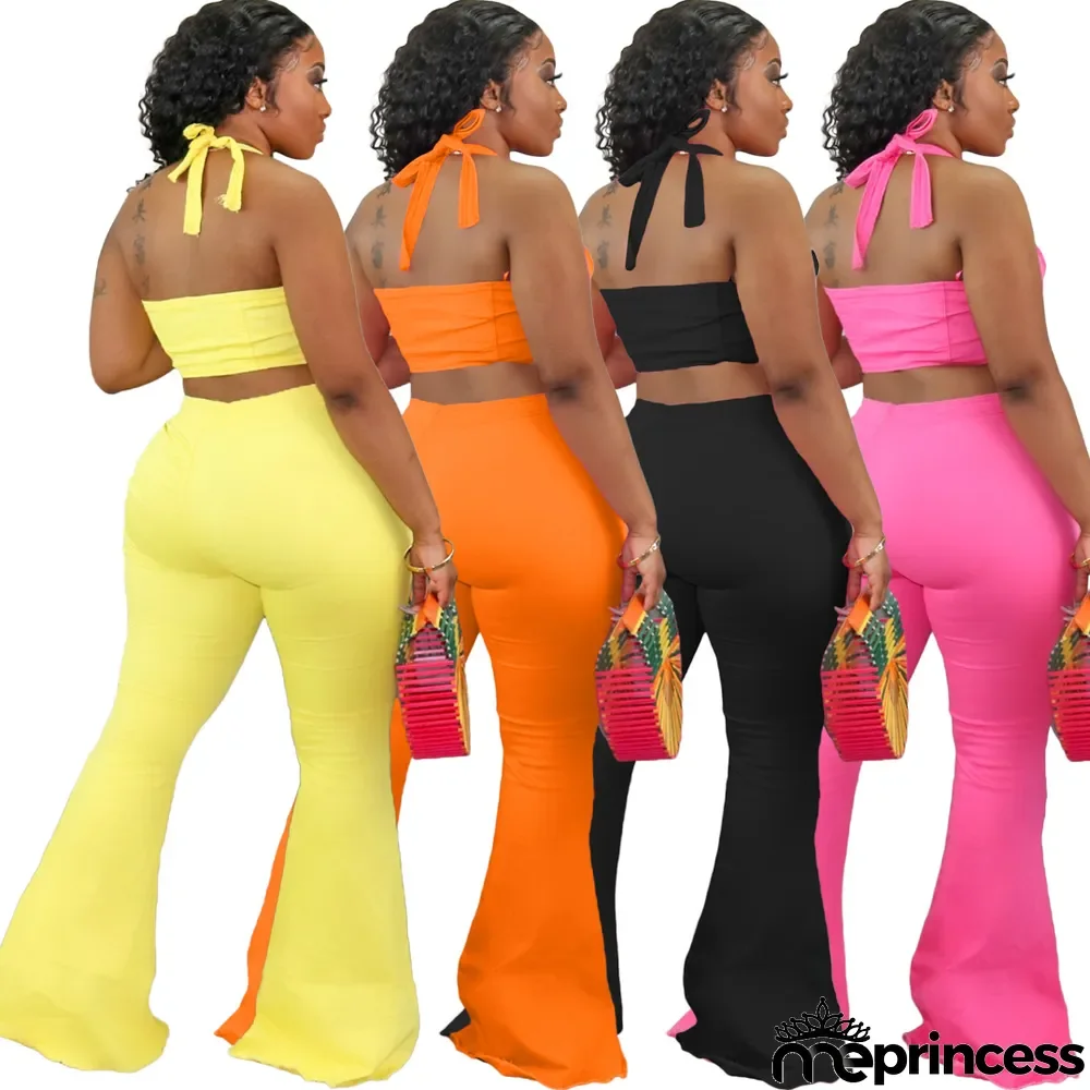 Two-Piece Casual New Vest Flared Pants