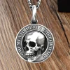 Pendentif t&ecirc;te de mort Memento Mori