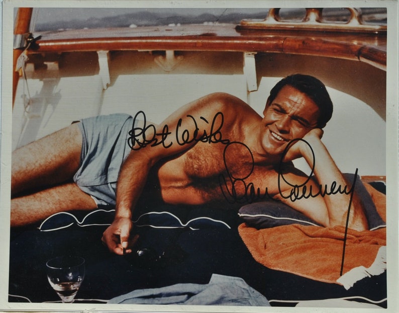 SEAN CONNERY SIGNED Photo Poster painting 007 James Bond Dr. No Never Say Never You Only Live Twice Diamonds Are Forever wcoa