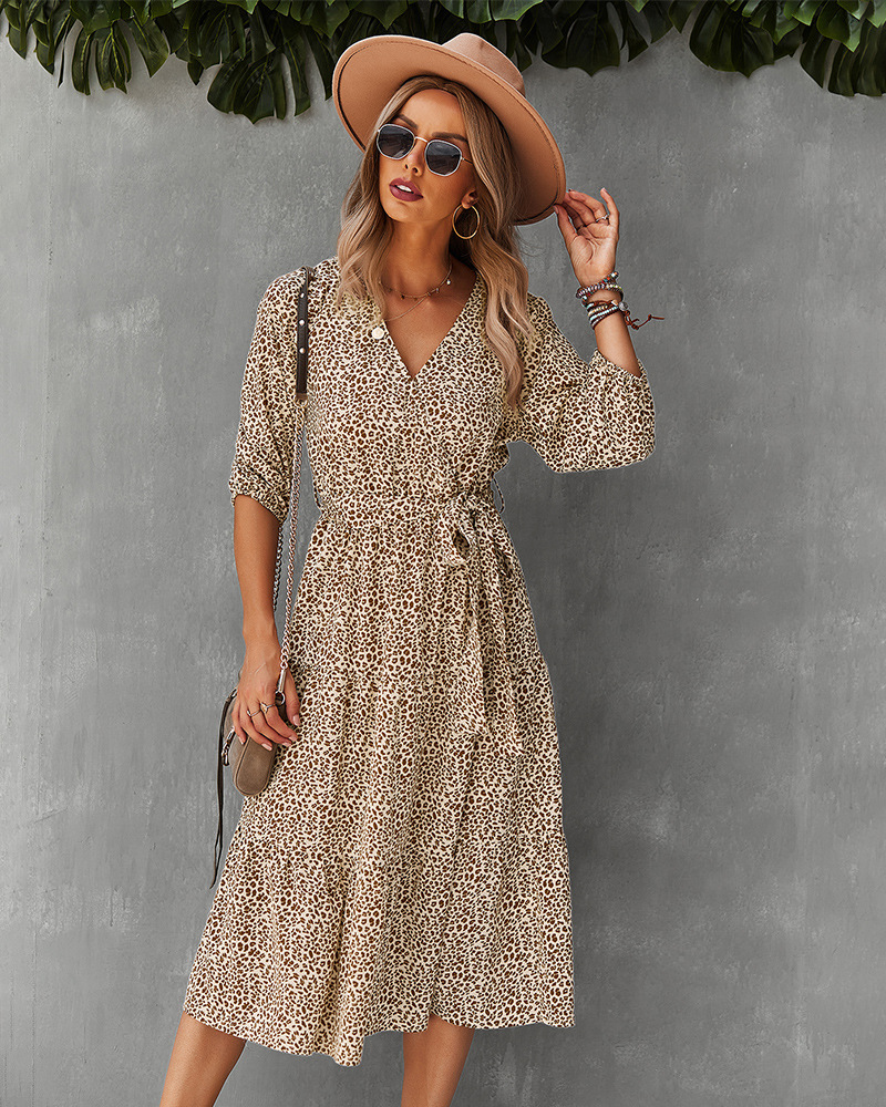  thdmladies Nahla Wrap Front Multi Midi Dress thedmladies