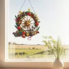  Christmas Atmosphere Wreath House-Single Side Drill-Diamond Wreath