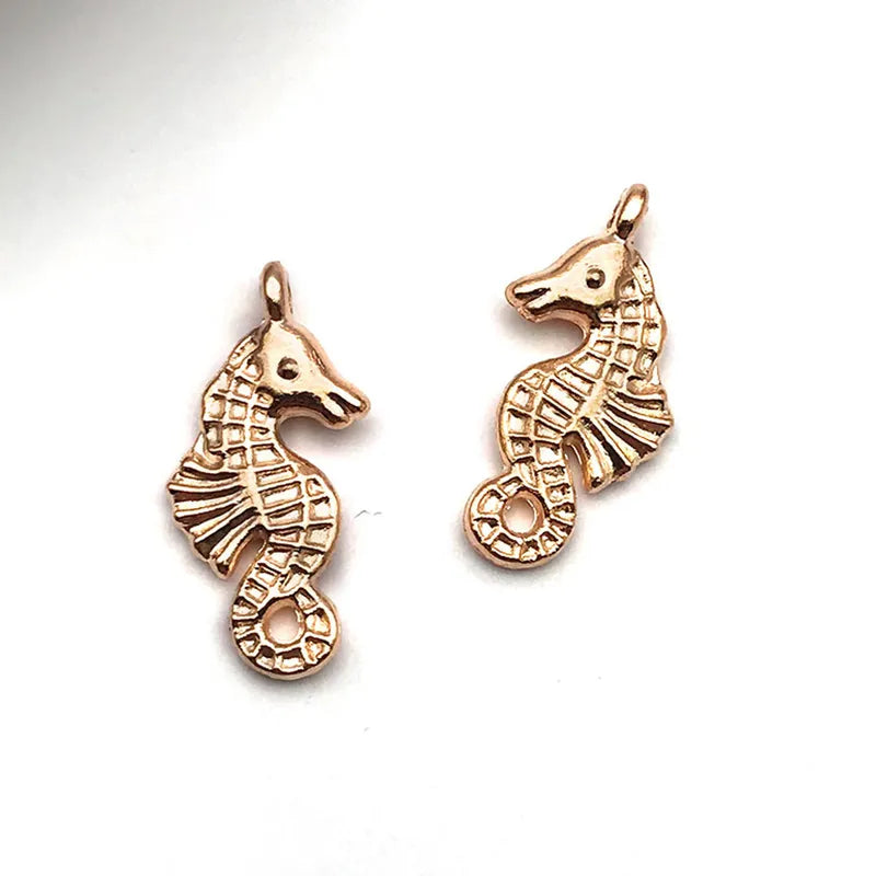 1 Piece 10*13mm 12 * 14mm 6.5*16mm Alloy Pearl Dolphin Mermaid Fish Tail Jewelry Accessories Pendant