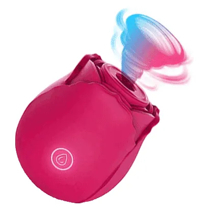 Silica Gel Rose Toy Suction Clit Stimulator&reg; (Red)