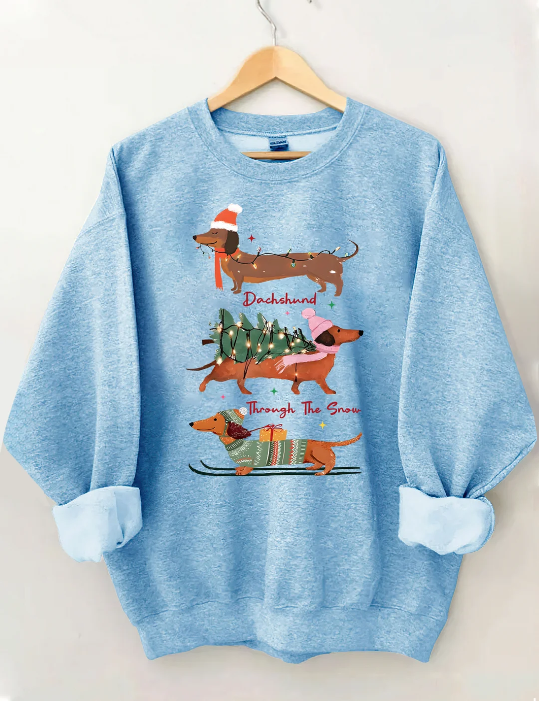 Dachshund Through The Snow Sweatshirt