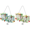 5D DIY Special Shaped Diamond Painting HOME Hanging With Lamp String Kit