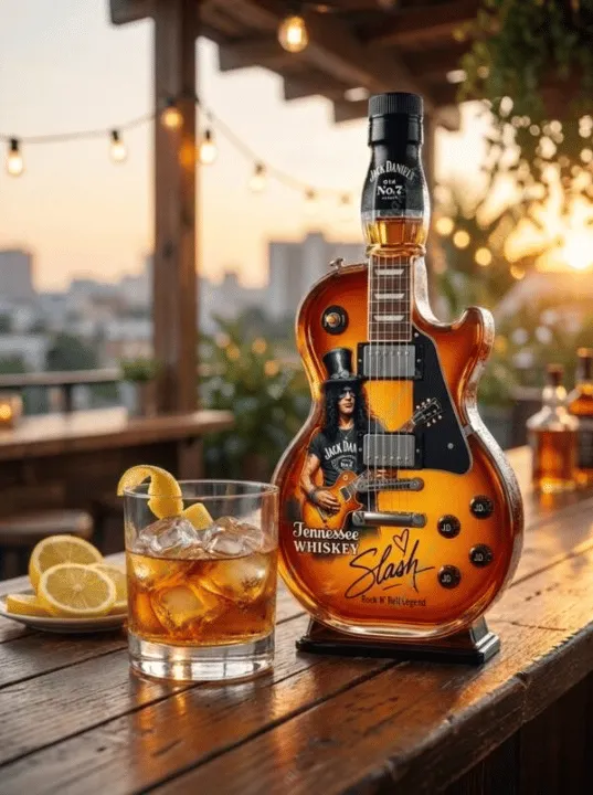 🎁 Father's Day 49% OFF &ndash; 👨&zwj;🎤🤘Appetite for Rock: Vintage Sunburst Guitar Figurine Spirit Bottle🎸✨