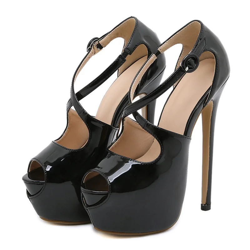 Liyke Pink High Heels Sandals Women 2022 Summer Fashion Open Toe Buckle Strap Platform Stilettos Party Nightclub Stripper Shoes