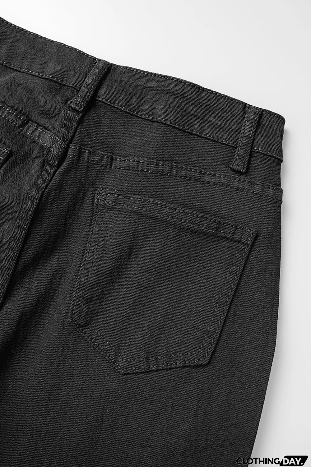 Black Casual Solid Ripped High Waist Skinny Denim Jeans