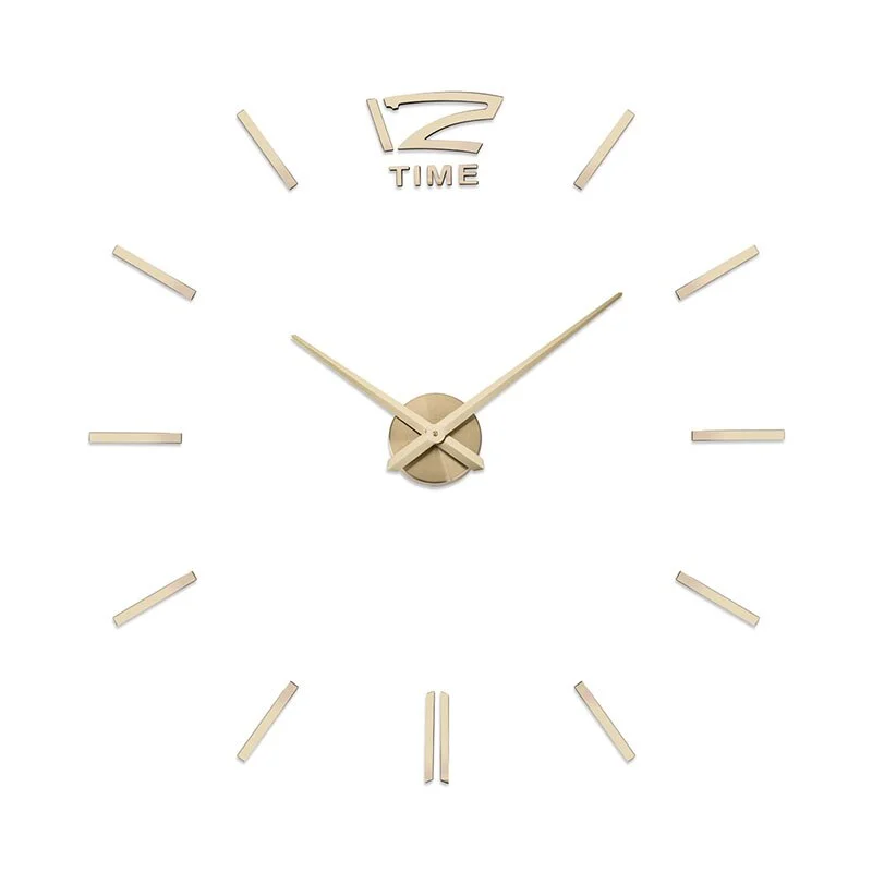 Roman Numerals Wall Clock Acrylic Material Self-adhesive Modern Home Decor 3D DIY Digital Wall Clocks Stickers Living Room