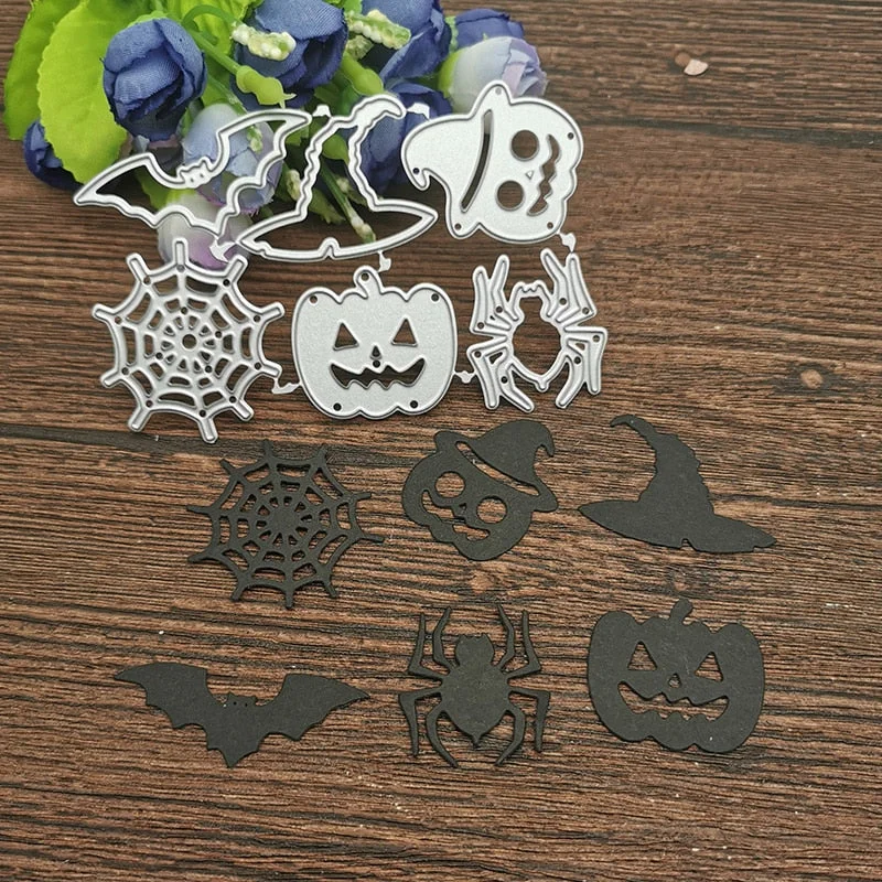 Happy Halloween set frame Metal Cutting Dies Stencils For DIY Scrapbooking Decorative Embossing Handcraft Die Cutting Template