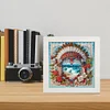5D DIY Partial Special Shaped Drill Diamond Painting With Frame Kit Hat Decor 19.2x19.2cm