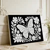 uk.everydayedeals DIY Pearl Painting With Frame - Handmade Self-Adhesive Pearls - Butterfly(20*30cm)