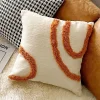 Nordic Cotton Canvas Embroidery Home Living Creative Cushion Pillow Cover