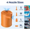 Electric Air Pump 4300Pa Mini Air Pump for Air Boat Swimming Ring (Orange)