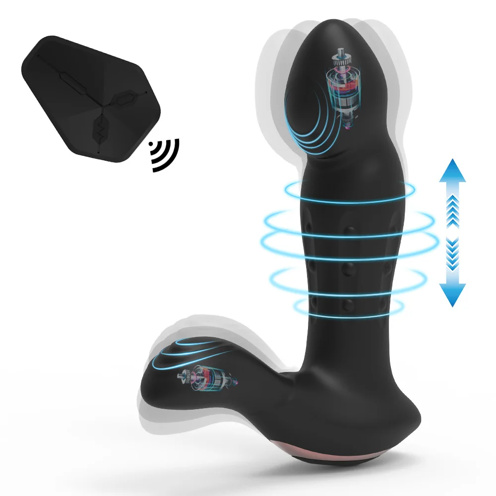 Pearls Pleasure 3-in-1 Wiggling Thrusting And Vibrating Prostate Massager