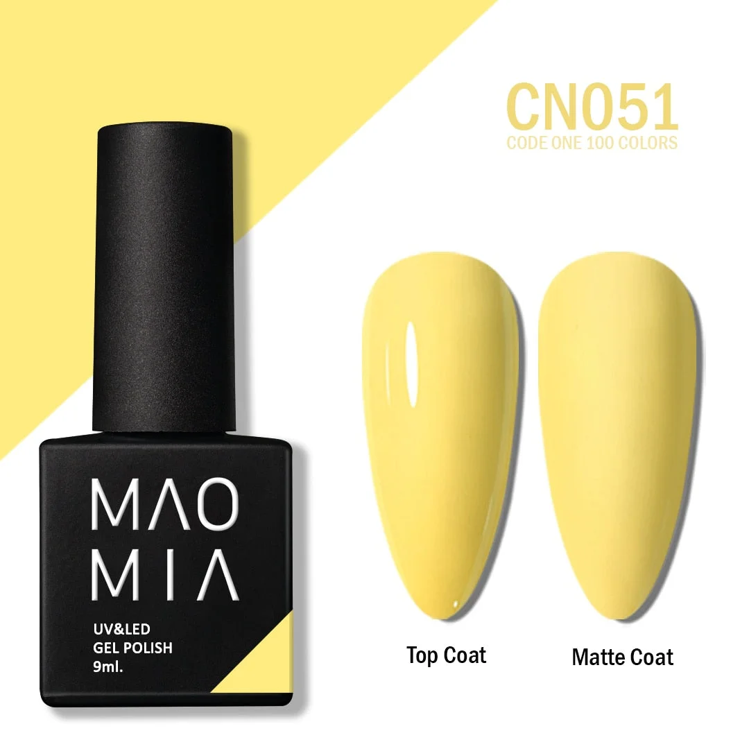 MAOMIA CODE ONE Gel Polish 100 Colors Soak Off UV/LED 9ML Professional Salon Nail Paint Semi Permanent Manicure