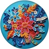 Diamond Painting-DIY Crystal Rhinestone Blue Flower