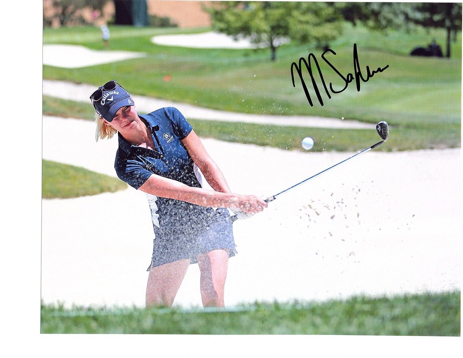 Madelene Sagstrom LPGA star hand signed autographed 8x10 golf Photo Poster painting Sweden