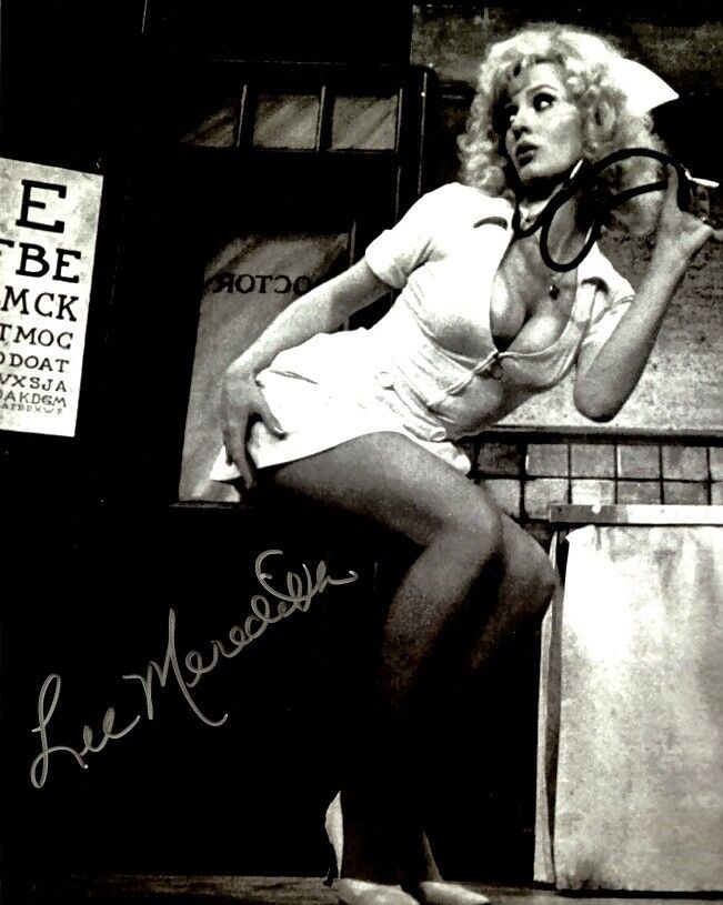 Provocative LEE MEREDITH In-person Signed Photo Poster painting