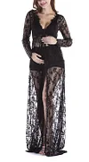 Maternity Photo Shoot Pregnant Photography Props Long Sleeve Dress