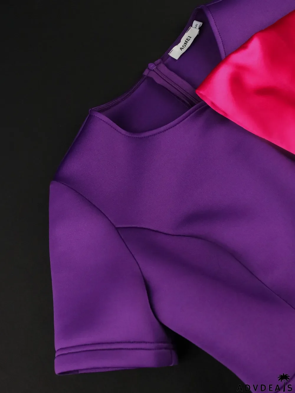 spring color contrast Bodycon Career wind big bow decoration dress Bow Dress