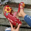 Gioiacombo&trade; 2023 Nuovi sandali in stile etnico con fiori tridimensionali