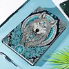 (US Local)DIY Special Shaped Wolf 50 Pages Diamond Painting Notebook Kit