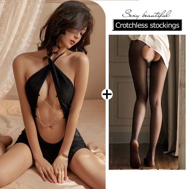 Lovingerie - Sexy Halter Neck Bikini Chain Sexy Lingerie