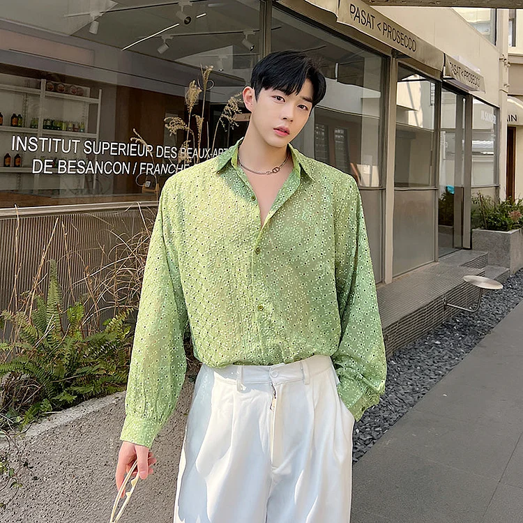Dawfashion Techwear Streetwear-Original High-end Korean Version Openwork Loose Design Trend Shirts Jacket-Streetfashion-Darkwear-Techwear