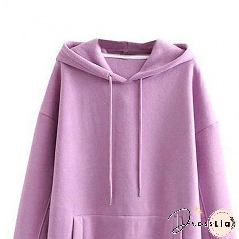 Women Outfit Pockets Hooded For Office