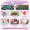 4Pcs Animals and Flowers Special Shaped DIY Partial Drill Diamond Painting Kit for Adults Beginners Home Decor Diamonds Paintings Gem Art 30x30cm