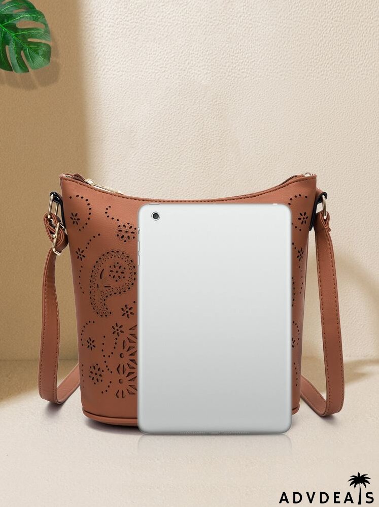 Minimalist Hollow Out Bucket Bag