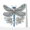 DIY Pearl Painting Dragonfly for Home Wall Decor with Frame(25x25cm)
