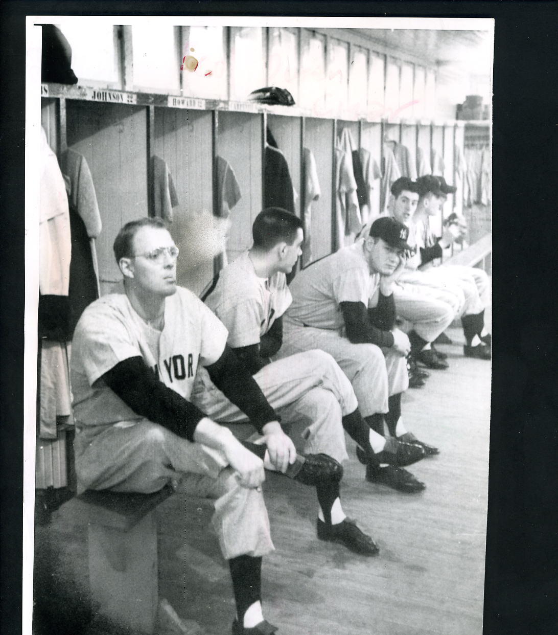 Ryne Duren 1958 Type 1 Press Photo Poster painting New York Yankees