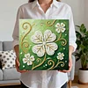 (25x25cm)DIY Pearl Painting Lucky Leaf Framed Handmade Pearl Painting Art Craft Kit Living Home Decor