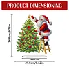 DIY Santa Claus And Tree Diamond Painting Ornaments (Double-Sided)
