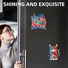 4pcs America 250th Anniversary DIY Diamond Art Magnets Kit Diamond Art Refrigerator Magnet Rhinestones Refrigerator Magnetic Sticker for Adult Beginners DIY Home Office Decor (02)