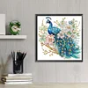 Flower Branch Peacock-Partial Special Shaped Diamond Painting 30*30CM