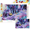5D diy volle quadratische Bohrmaschine Diamantmalerei Katze Kit Wohnkultur Kunst 65x45cm