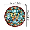 >SALE<A-Z 26 Letters Double Sided Special Shape Diamond Painting Keychain Pendant (W)