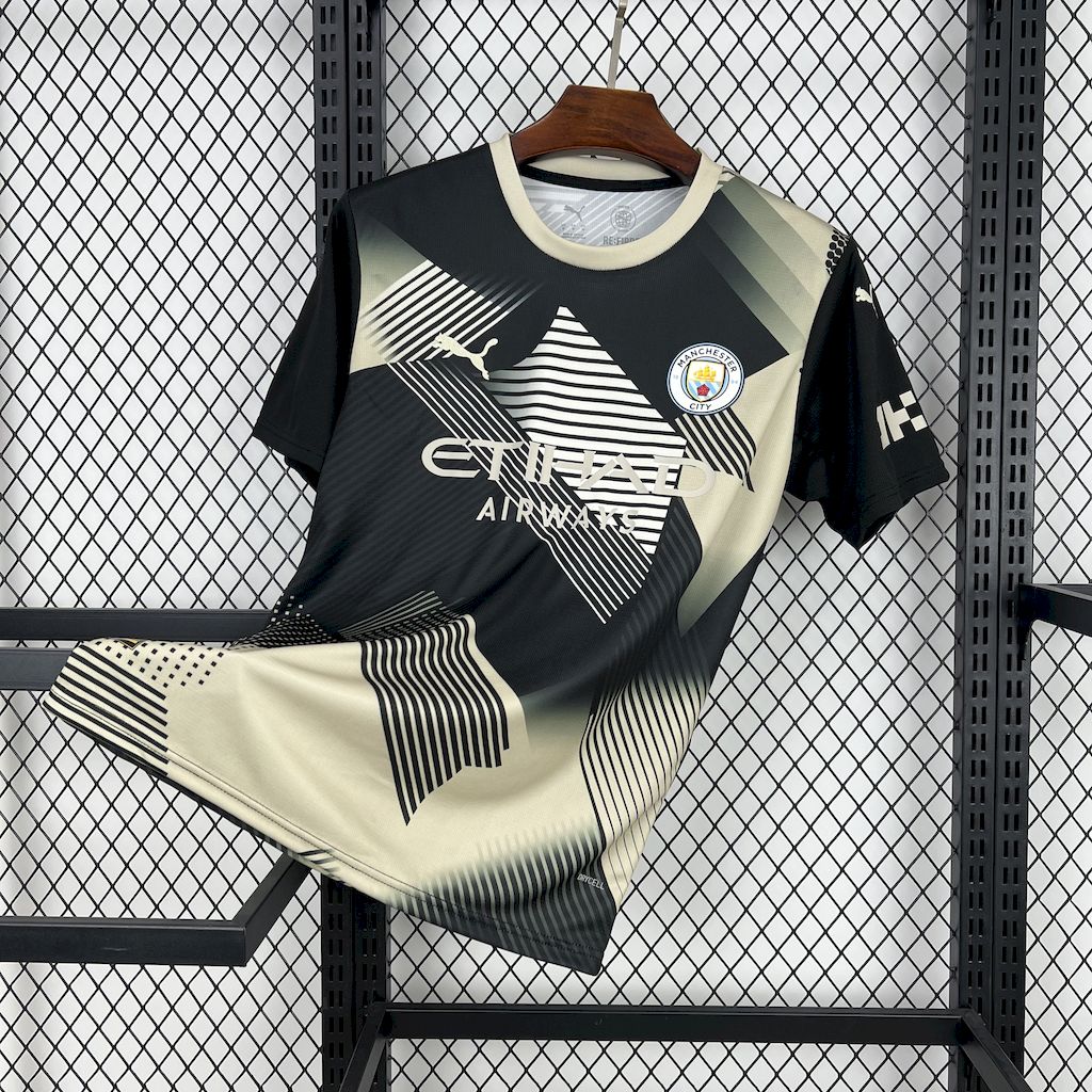 Manchester City 24-25 Black and Yellow Fan-designed Special Edition Jersey - Fans Version