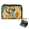2pcs Elf Girl Pattern Diamond Painting Fashion Card Holder Compact Coin Purse