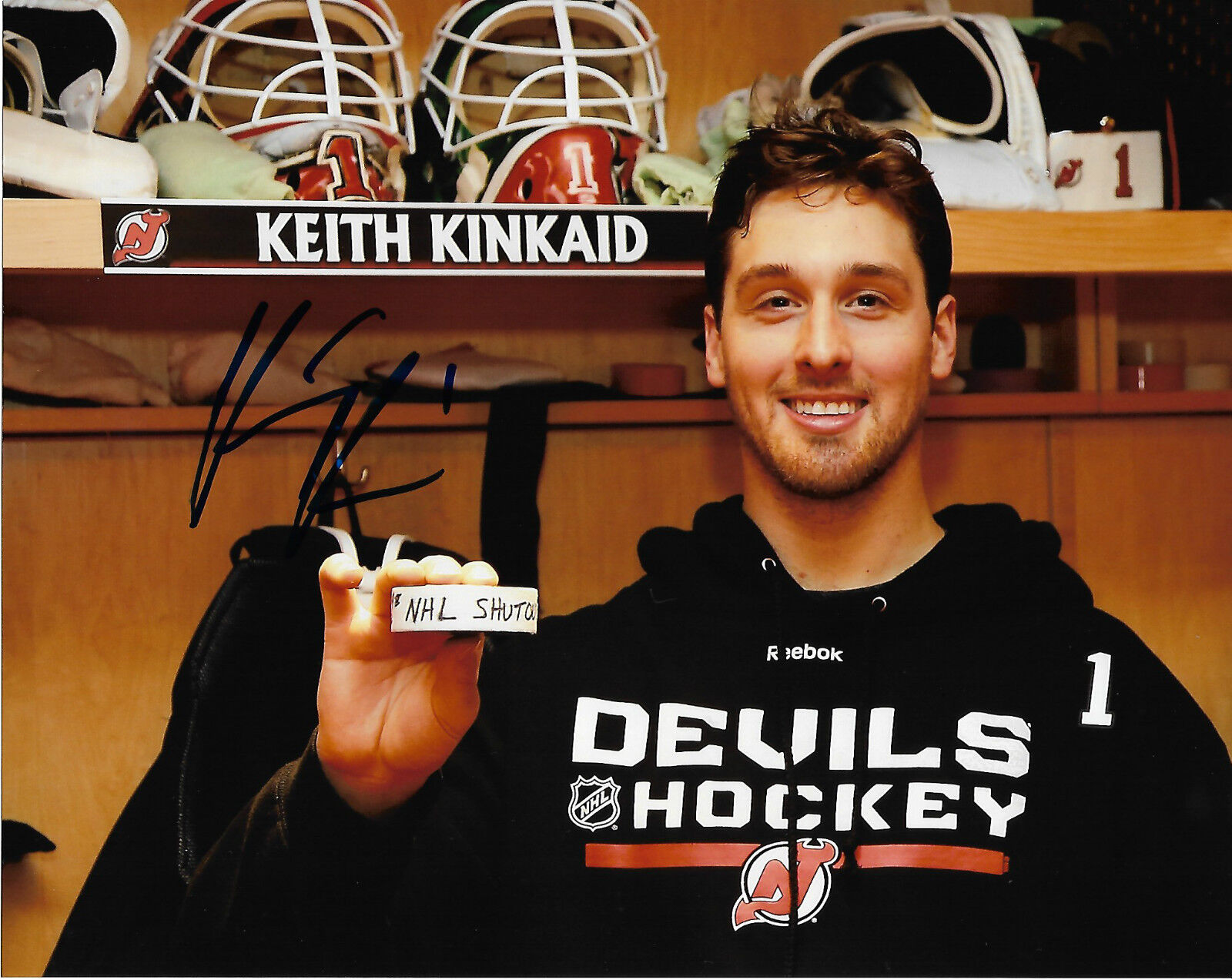 New Jersey Devils Keith Kincaid Signed Autographed 8x10 NHL Photo Poster painting COA C