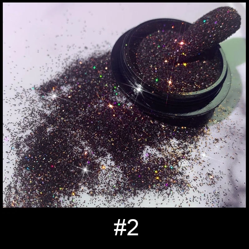 1g Glitter Nail Sequins iridescent Powder Shining Irregular 3D Hexagon Colorful Sequins Summer Popular DIY Nail Art Decoration-Nail Inspo