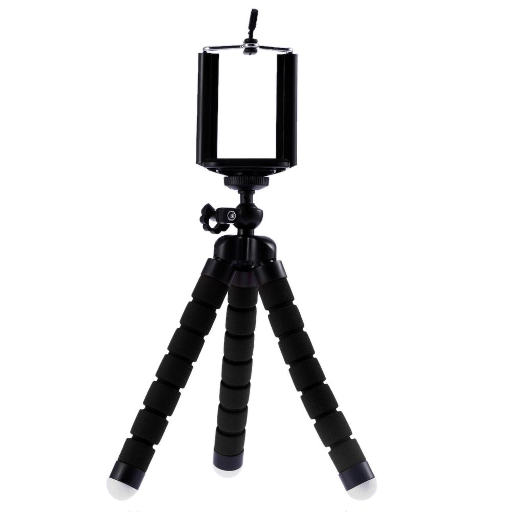 

Mini Flexible Sponge Octopus Tripod Portable Phone Camera Holder Bracket, Black, 501 Original