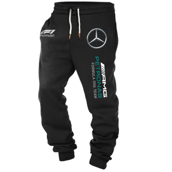 Men's Racing Team Print Casual Athletic Stretch Waist Pants / TECHWEAR CLUB / Techwear