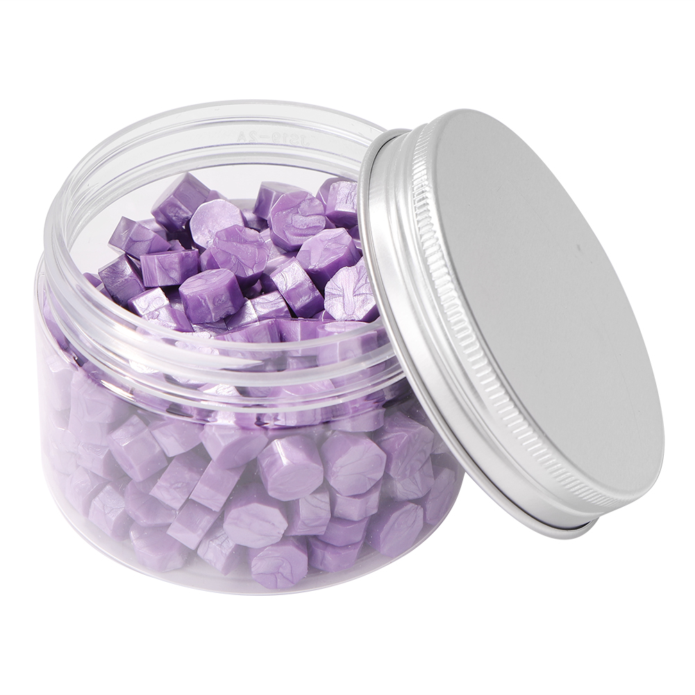 

200pcs Octagonal Wax Seal Beads Lilac - Wax Seal Stamp, 501 Original
